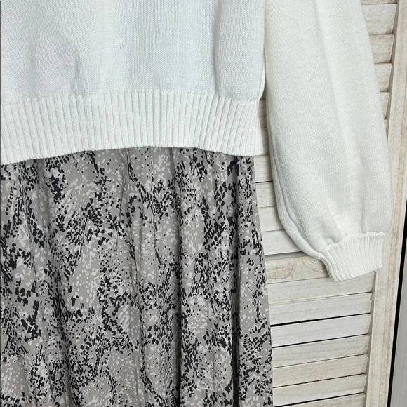 NWT Seraphine Nell Cable Knit Woven Maternity / Nursing Dress. Size 14 - Picture 7 of 12